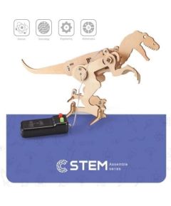 Extradigital Wooden Assembly Kit Robot T-Rex, STEM Educational Toy Конструкторы