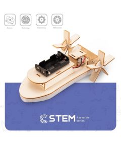 Extradigital Wooden Assembly Kit Paddle Steamer, STEM Educational Toy Конструкторы