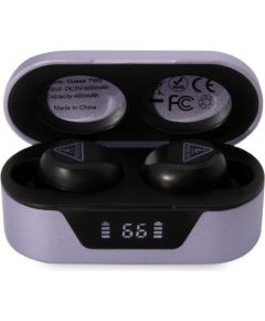 Guess   True Wireless Triangle Logo BT5.0 Stereo Earphones Purple Наушники