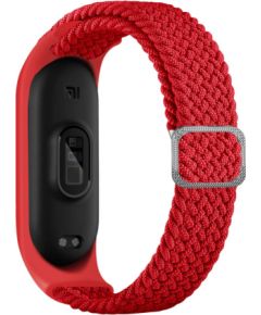 iLike   Mi Band 3/4/5/6 Braided Fabric Strap Red Smart-Watch aksesuāri
