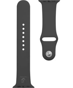 Tactical Apple  Watch 42/44/45mm Silicone Strap Black Smart pūlksteņu aksesuāri