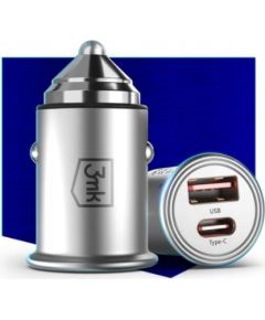 3MK   Hyper Car Charger Type-C + USB ports QC 4.0 + PD 30W Автомобильные зарядные устройства