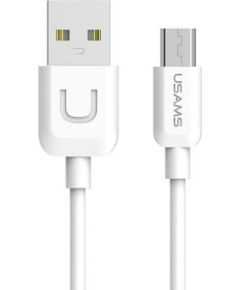 USAMS   US-SJ098 U-Turn Durable TPE Universal Micro USB to USB Data & Fast 2A Charger Cable 1m White Дата USB-кабели