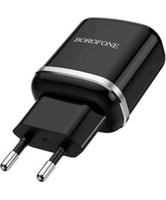 Borofone   Wall Charger 1USB QC 3.0 Black Зарядные устройства