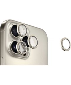 Evelatus Apple  iPhone 16 Pro / 16 Pro Max Camera Lens Protector Armor Natural Titanium Ekrānu aizsardzība