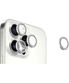 Evelatus Apple  iPhone 16 Pro / 16 Pro Max Camera Lens Protector Armor White Titanium Ekrānu aizsardzība