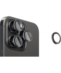 Evelatus Apple  iPhone 16 Pro / 16 Pro Max Camera Lens Protector Armor Black Titanium Ekrānu aizsardzība