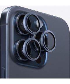 Evelatus Apple  iPhone 15 Pro / 15 Pro Max Camera Lens Protector Armor Blue Titanium Ekrānu aizsardzība