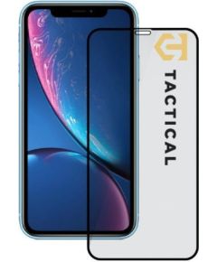 Tactical Apple  iPhone 11/XR Glass 2.5D Full Glue Black Ekrānu aizsardzība