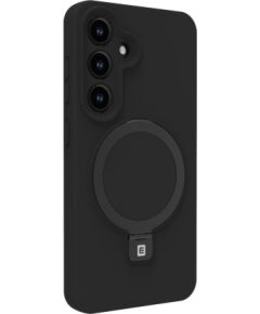 Evelatus Samsung  Galaxy S25 Plus Premium MagSafe with Stand Soft Touch Silicone Case Black Neoriģinālie Maciņi