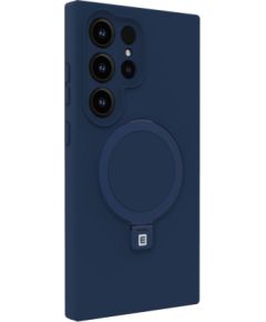 Evelatus Samsung  S24 Ultra Premium Magsafe with Stand Soft Touch Silicone Case Dark Blue Neoriģinālie Maciņi