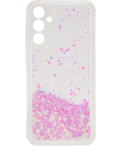 iLike Samsung  Galaxy A55 Silicone Case Water Glitter Light Pink Neoriģinālie Maciņi