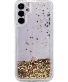 iLike Samsung  Galaxy A34 5G Silicone Case Water Glitter Gold Neoriģinālie Maciņi