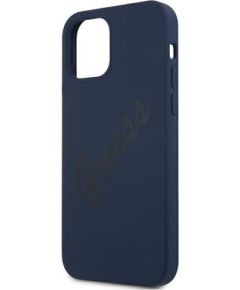 Guess Apple  iPhone 12 Mini 5.4'' Vintage Cover Blue Neoriģinālie Maciņi