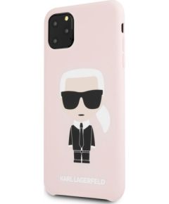 Karl Lagerfeld Apple  iPhone 11 Pro Max Silicone Fullbody Ikonic Pink Pink Neoriģinālie Maciņi