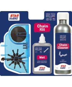Star Blubike Chain Kit (Wet 75ml/Chain Cleaner 250ml/Chain Machine) Citi Velosipēdu piederumi