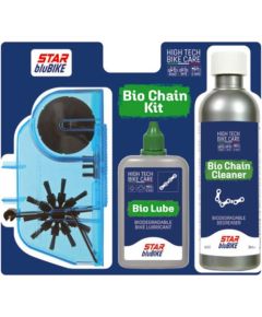 Star Blubike Bio Chain Kit (Bio Lube 75ml/Bio Chain Cleaner 250ml/Chain Machine) Citi Velosipēdu piederumi