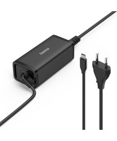 Hama Universal USB-C Notebook Power Adapter, GaN, USB-C, PD  5-20V/100W, black - Charger Зарядки для ноутбуков