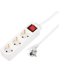 Hama Power Strip, 3-way, 1,4 m, white - Power strip Strāvas pagarinātāji