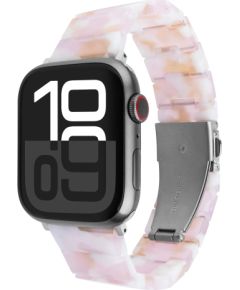 Fixed Resin Strap for Apple Watch 38/40/41mm Candy Pink Epoxy Resin Smart pūlksteņu aksesuāri