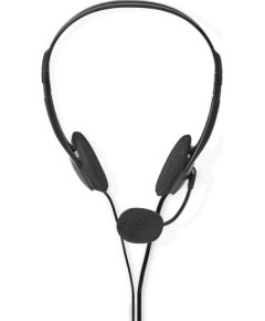 Nedis On-ear austiņas ar mikrofonu, melnas - CHST100BK Наушники