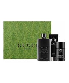 Gucci Guilty pour Homme Eau de Parfum Dárková sada EDP 90 ml, sprchový gel 50 ml a deostick 75 ml 90ml Парфюмерные наборы