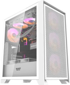 Darkflash DRX70 MESH computer case (white) + 4 RGB fans Datoru korpusi