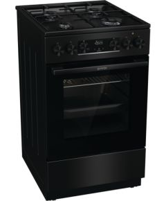 GORENJE GK5C60BJ gāzes plīts 50cm Melna Gāzes Plītis
