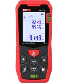 Uni-T LM100A Laser Distance Meter Testeri un mērierīces