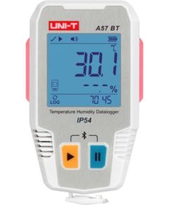 Uni-T A57 BT Bluetooth Temperature and Humidity Logger Testeri un mērierīces