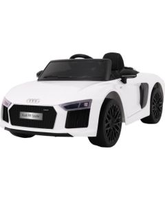 Pojazd na akumulator AUDI R8 Spyder RS EVA 2.4G Biały Jaunumi, Bērnu preces