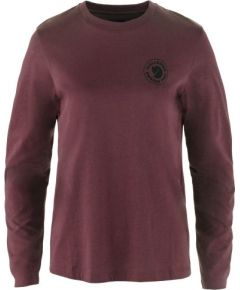 Fjallraven 1960 Logo T-Shirt LS W / Tumši sarkana / L Krekli