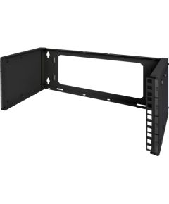 Digitus patch holder for wall mounting, 483mm (19") (black, 4 U, depth adjustable 250mm - 430mm) TV un monitoru stiprinājumi, kronšteini