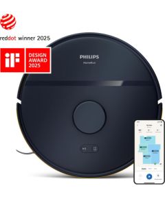 PHILIPS XU2000/15 2000. sērijas Putekļsūcējs robots ar mazgāšanas funkciju, Bagless Black Wet and Dry Пылесосы - Роботы