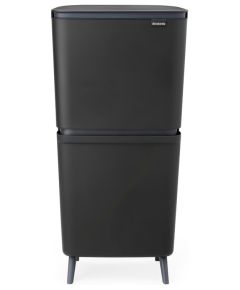 Brabantia atkritumu tvertne šķirošanai SortUp Recycle Bin Hi, 10+10+25l, dark grey Мусорные контейнеры