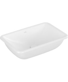 Villeroy & Boch izlietne Loop & Friends, 540x340 mm, zem virsmas, ar pārplūdi, balta TitanCeram Подвесные