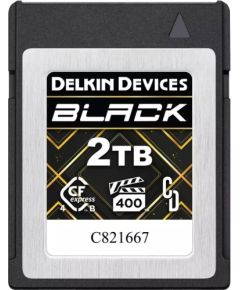 Delkin CFexpress 4.0 BLACK | Type B | R3700/W3220 (VPG400) 2TB Atmiņas kartes micro SD SDHC