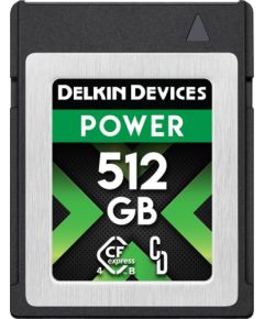 Delkin Power 4.0 CFexpress 512 GB  (DCFX4P512) Atmiņas kartes micro SD SDHC
