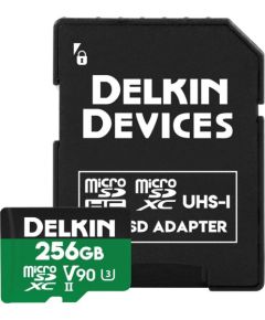 Delkin Power 2000x MicroSDXC 256 GB UHS-II/U3 V90 (DDMSDG2000256) Atmiņas kartes micro SD SDHC