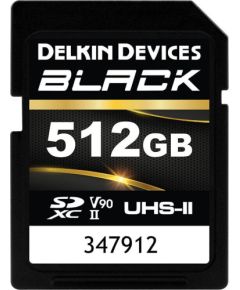 Delkin Black Rugged SDXC 512 GB Class 10 UHS-II V90 (DSDBV90512BX) Atmiņas kartes micro SD SDHC