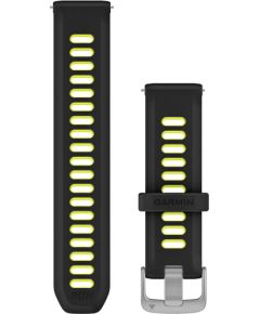 Garmin watch strap Quick Release 20mm Forerunner 170, black/yellow Smart pūlksteņu aksesuāri