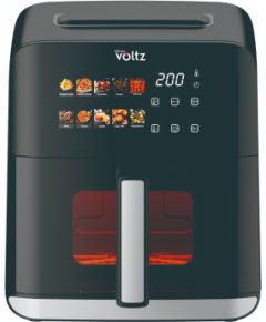 Gaisa fritieris Oliver Voltz 5OV51980CE, 1200W, 4L tvertne, LED krāsains displejs, 10programas Taukvāres katli