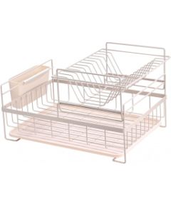 Rosberg 5R53000PBG, Trauku žāvētājs, 2 līmeņi, 45x32,5x27,3 cm, Krēmkrāsas Citi trauki