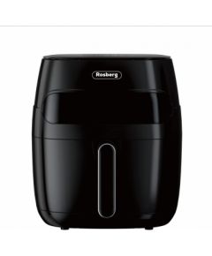 Gaisa friteris Rosberg 55R51980CA, 1350W, 5,2 l, LED displejs, Taimeris, līdz 200°C, Melns Taukvāres katli