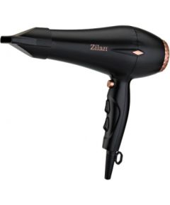 Фен Zilan ZLN 1239, 2200 Вт, 3 температурных режима, 3 скорости, концентратор, диффузор, чёрный фены