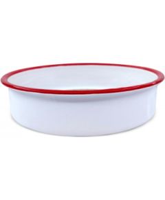 Круглая эмалированная форма для выпечки Oliver Voltz 5V1222KR34, 34×8,0 см, белая Машины для мороженого