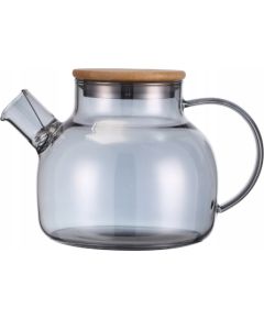 Stikla tējkanna / augu uzlējumu kanniņa 1000 ml (pelēka), 9029, KAMILLE Tējkannas (ar svilpi)