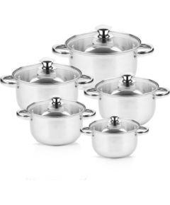 Pot set Rosberg R51210O10, 18/20/22/24/26 cm., Stainless steel Katli