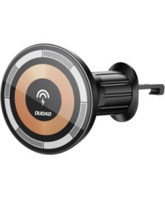 Dudao   Magnetic holder with MagSafe inductive charger for 15W Dudao F12MAX ventilation grille - black Telefonu Turētāji Auto Velo Moto