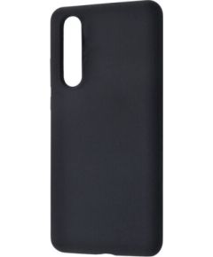 Evelatus Huawei  P30 Premium Soft Touch Silicone Case Black Neoriģinālie Maciņi